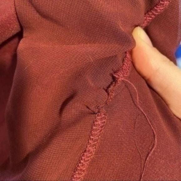 Bill Levkoff Wine Burgundy Maxi Bridesmaid Dress Sweetheart Neckline Halter 14 - Picture 6 of 6